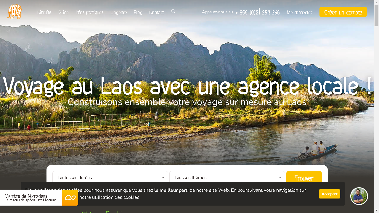 Capture d'écran de https://www.voyagelaos.com/